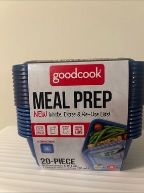 Goodcook Blue Meal Prep Container Set - 20 Piece